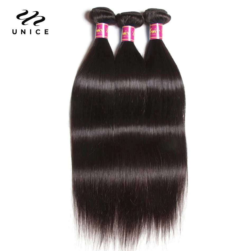 Top Trends: UNICE HAIR 30 Inch Brazilian Bone Straight Hair Bundles 100% Human Hair Weave Bundles Straight Virgin Hair Extension 1 / 3 / 4 PCS Shoppable Styles