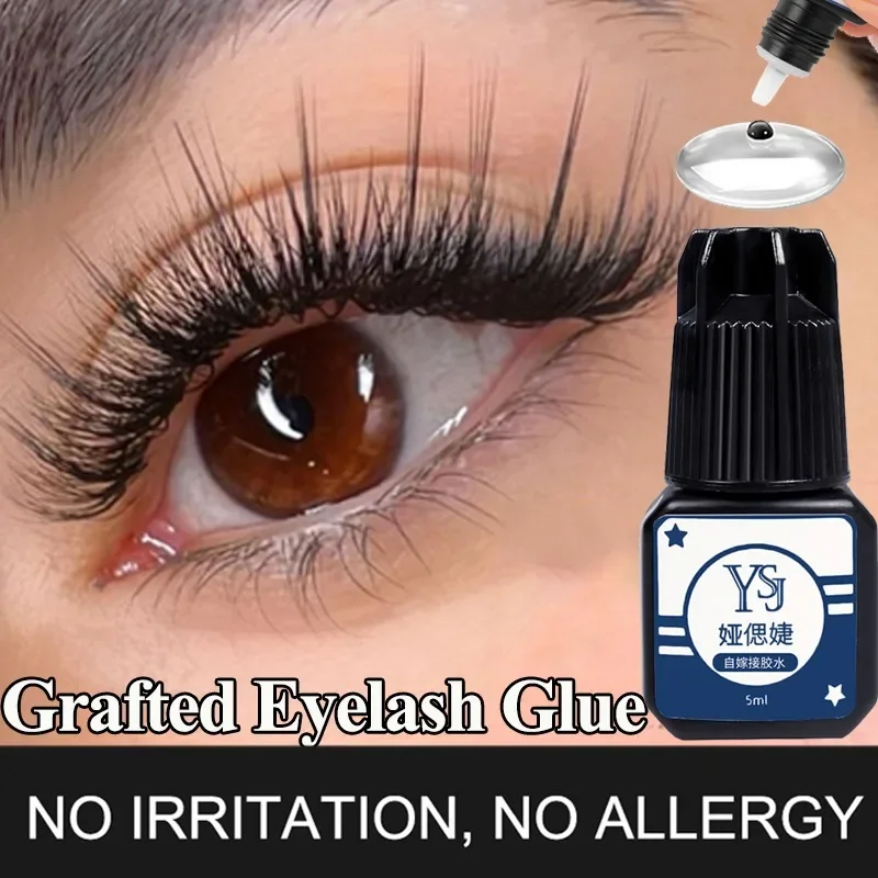 Top Trends: 5ml Waterproof Grafted Eyelash Glue No-irritant Quickily Drying Eyelashes Extension Glue 45days Lasting Firm Lash Glue Makeup Shoppable Styles