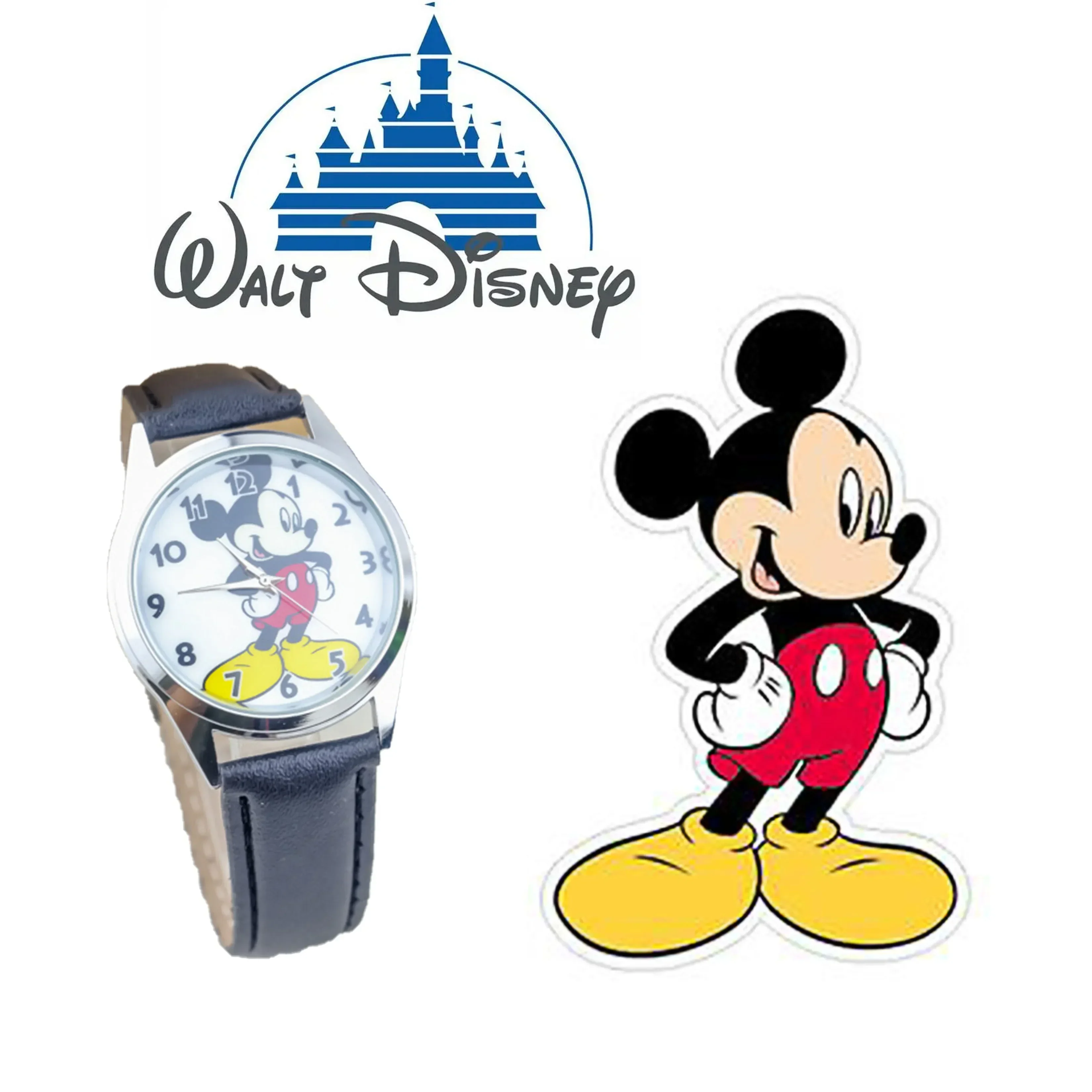 Top Trends: Disney Mickey Minnie Children's Watch Quartz Movement Pin Buckle Style Mickey Mouse Outdoor Watch Metal Pointer Kids Watch Shoppable Styles