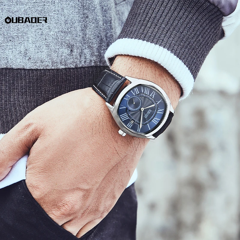 Top Trends: OUBAOER High Sense Simple Temperament All Fashion Exquisite Small Niche Man Watch Shoppable Styles - Image 2