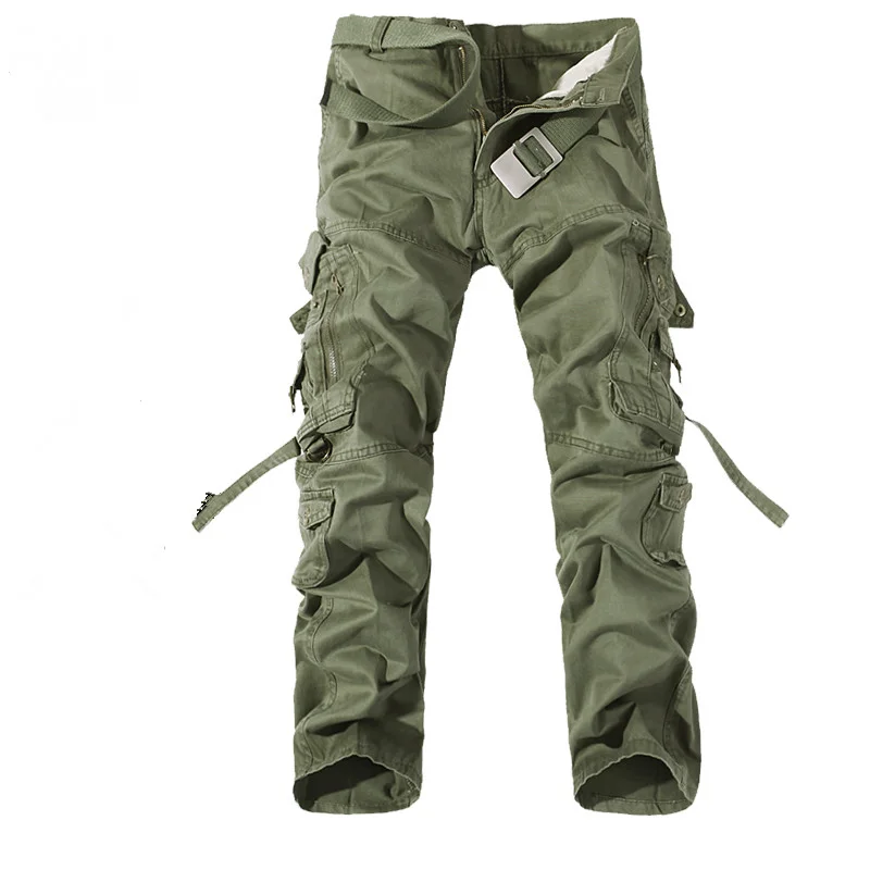 Top Trends: 2022 New Men Cargo Pants Army Green Big Pockets Decoration Mens Casual Easy Wash Autumn CottonTrousers Plus Size 42 Shoppable Styles