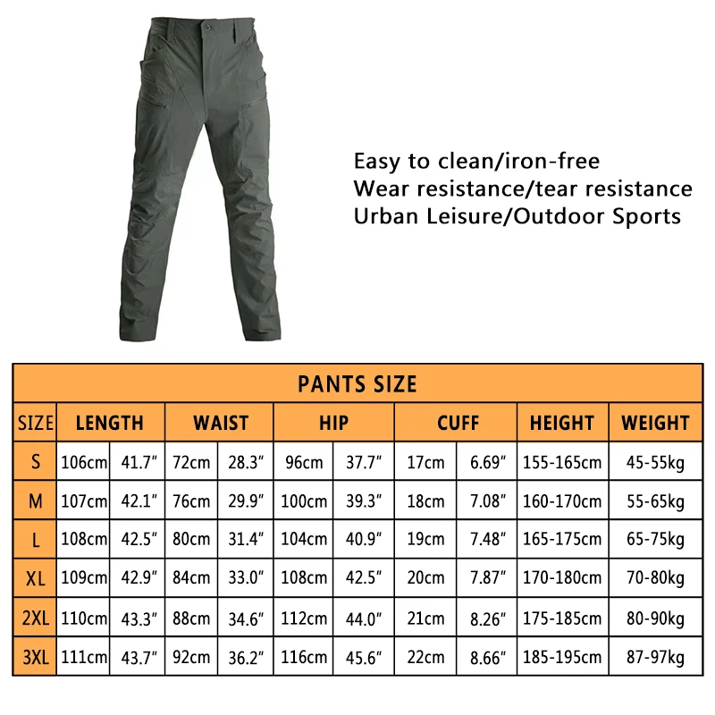 Top Trends: HAN WILD Rip-stop Cargo Pants Men's Work Trousers Full Length Tactical Hunting Hiking Military Army Pants Police Training Pants Shoppable Styles - Image 2