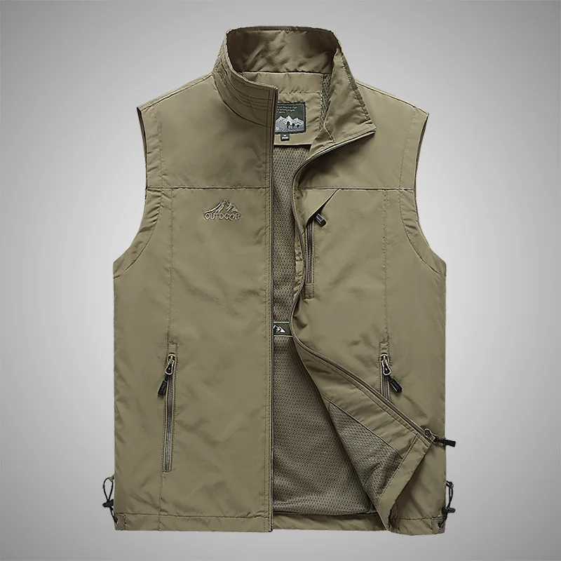 Top Trends: Men Casual Vest Jacket Man Fashion Workwear Windproof Utility Vest Sleeveless Jacket Waistcoat Shoppable Styles