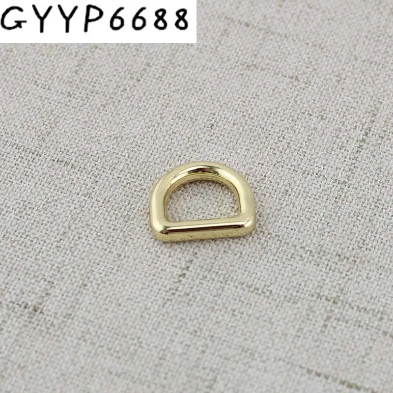 Top Trends: 10-100-300pcs 5colors Alloy Metal Square Edge Small D-ring Thin Webbing 10mm Inside Polished Silver Color Closed D Ring Shoppable Styles