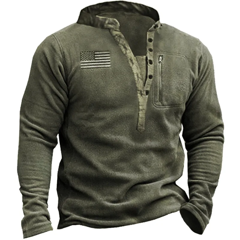 Top Trends: Men&#039;s V-neck Outdoor Fleece Warm Henley Neck Tactical Hoodie Shoppable Styles