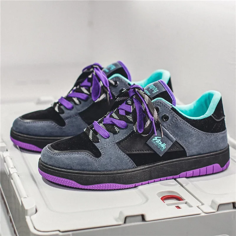 Top Trends: Purple Men's Sneakers Trend Brand Men Casual Shoes Comfortable Running Sports Shoes For Men Trendy Designer Sneakers Autumn 2023 Shoppable Styles