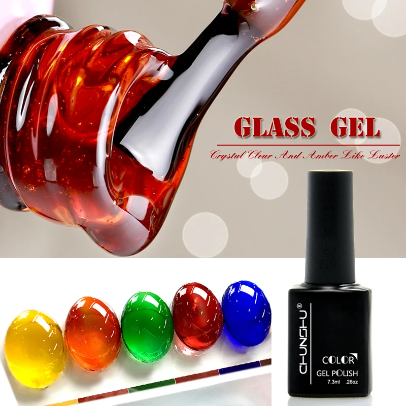 Top Trends: 7.3ML Translucent Amber Coloured Gel Nail Enamel Gel Nail Art Manicure UV Gel Nail Polish Lacquer Varnish Glass Gel Polish DIY Shoppable Styles