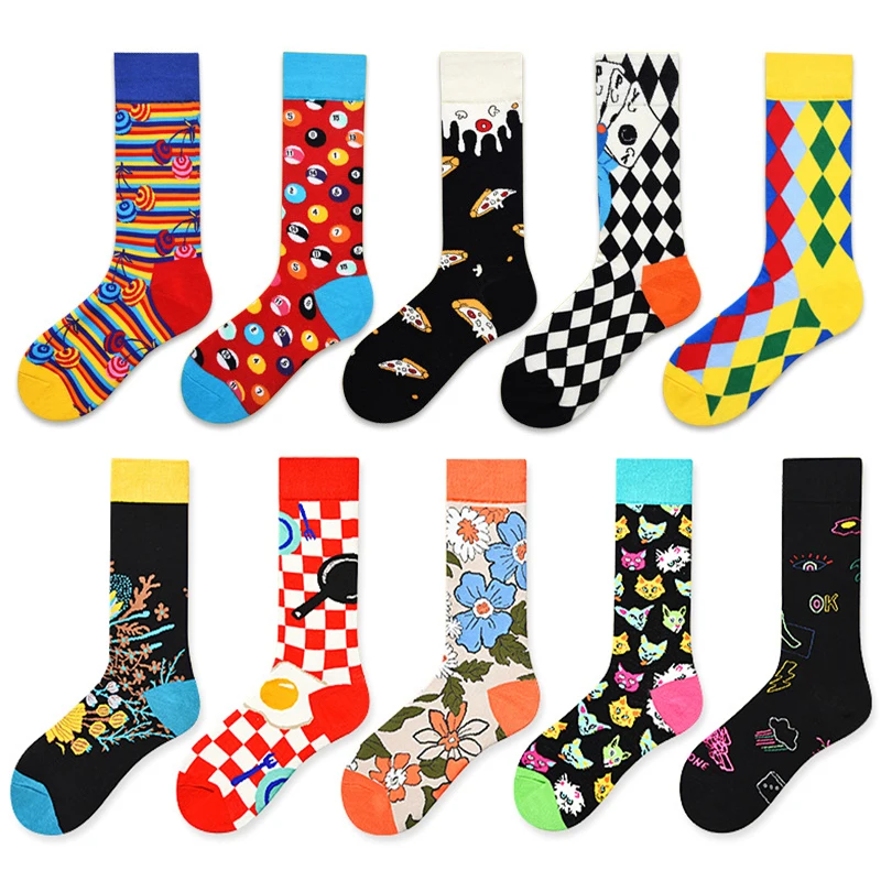 Top Trends: Funny Men Women Fashion Harajuku Fruit Socks Lovely Art WithCartoon Fruit Tide Brand Couple Socks Designer Socks Shoppable Styles