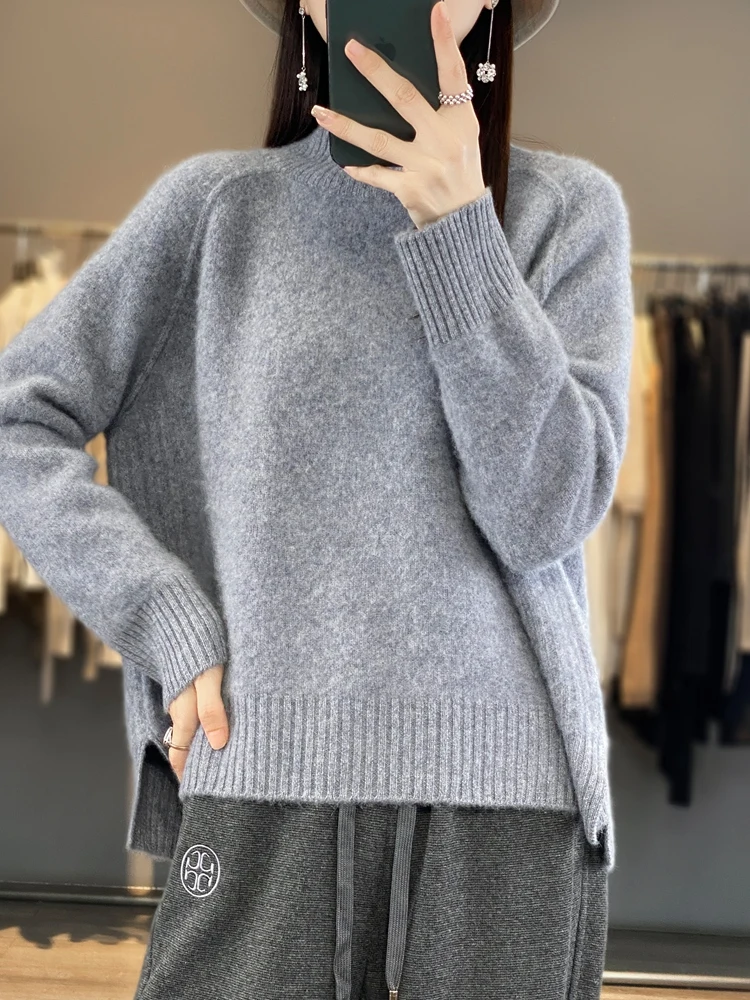 Top Trends: Women Turtleneck Sweater Autumn Winter Thick Pullovers 100% Merino Wool Solid Cashmere Knitwear Female Basic Clothes Korean Tops Shoppable Styles - Image 5