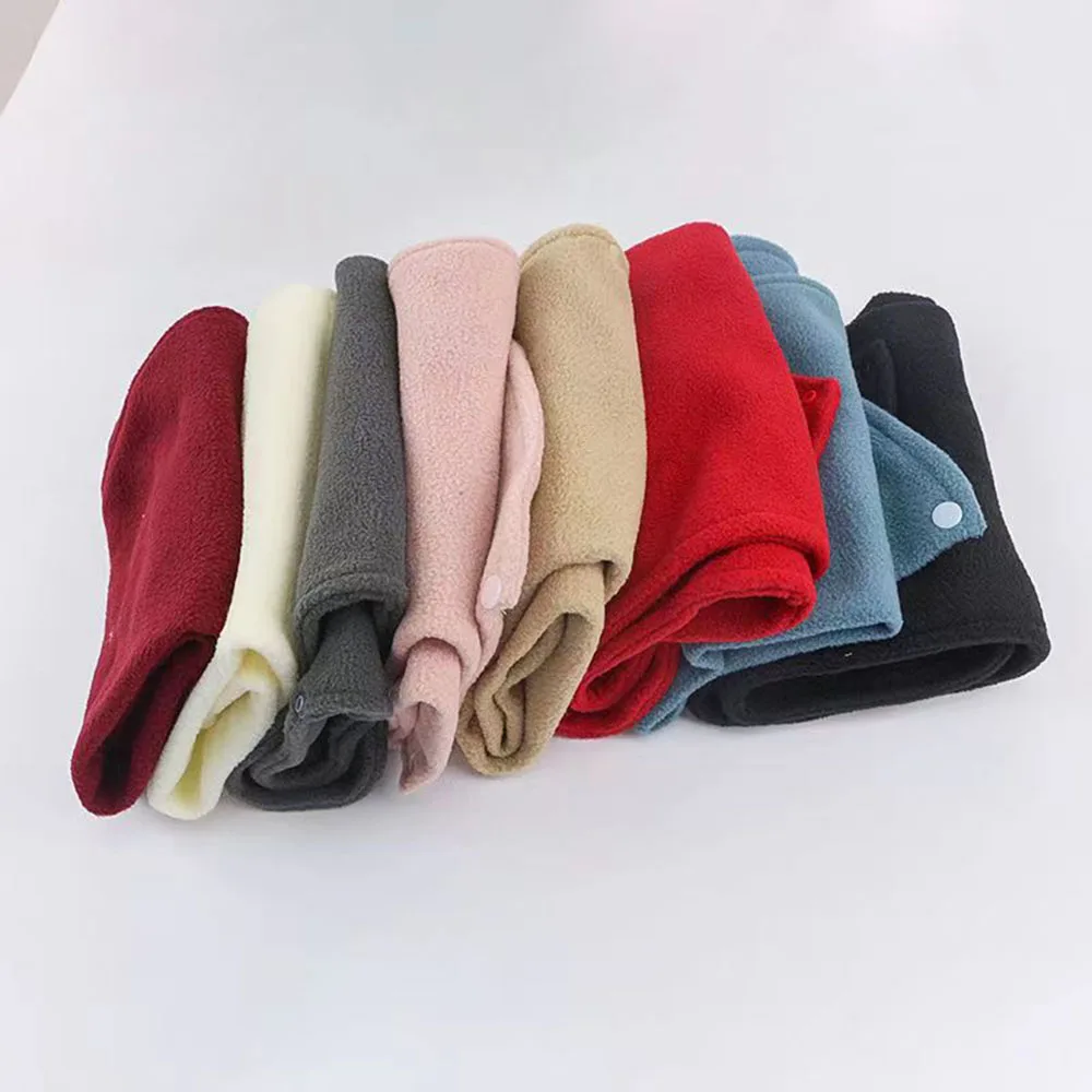 Top Trends: Double Layer Fleece Neck Scarf Thickened Warmth Autumn Neck Sleeve Men Scarf Women' Scarves Plush Winter Neckerchief Scarf Ring Shoppable Styles - Image 3