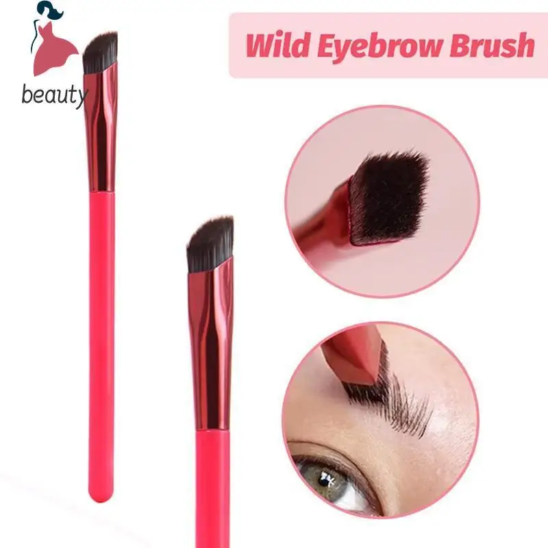 Top Trends: 1PC Wild Eyebrow Brush Square Stereoscopic Painting Hairline Eyebrow Paste Artifact Eyebrow Brush Brow Makeup Brushes Shoppable Styles