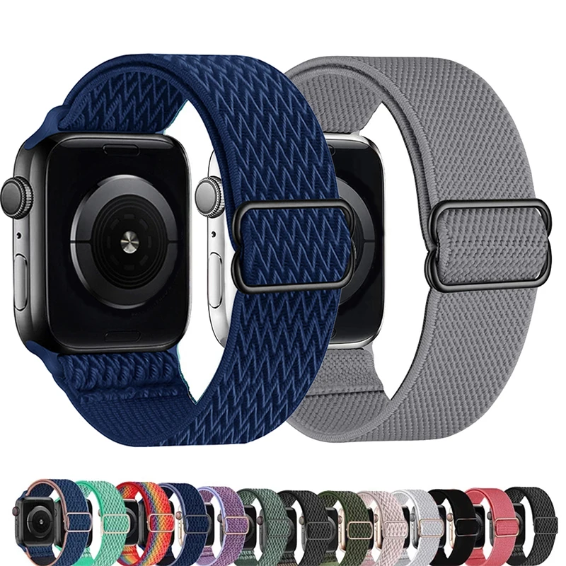 Top Trends: Scrunchie Strap For Apple Watch Band Ultra 49mm 40mm 44mm 41mm 38 45mm Elastic Nylon Bracelet Correa IWatch Series 9 8 Se 7 6 5 Shoppable Styles