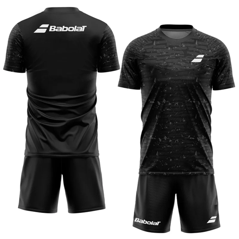 Top Trends: Men's Breathable Tennis Sports Suit Summer Outdoor Sportwear New Badminton T-Shirt Shorts Set Loose Sport Running Men's Clothing Shoppable Styles