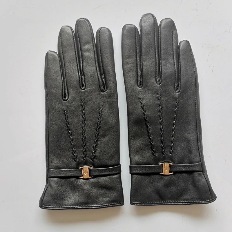 Top Trends: GOURS Genuine Leather Gloves For Women Winter Keep Warm Black Real Goatskin Leather Gloves Super Discount Clearance Sale KCL Shoppable Styles