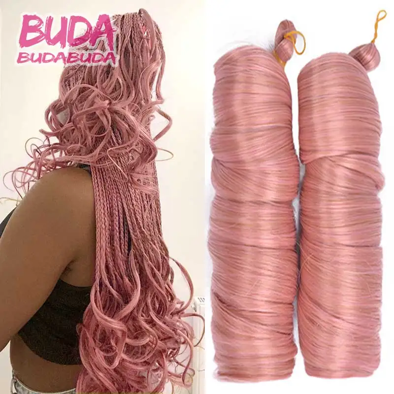 Top Trends: French Curls Braiding Hair Synthetic Loose Wave Braiding Hair Extensions Spiral Curls Pre Stretched Ombre Braids Hair For Women Shoppable Styles