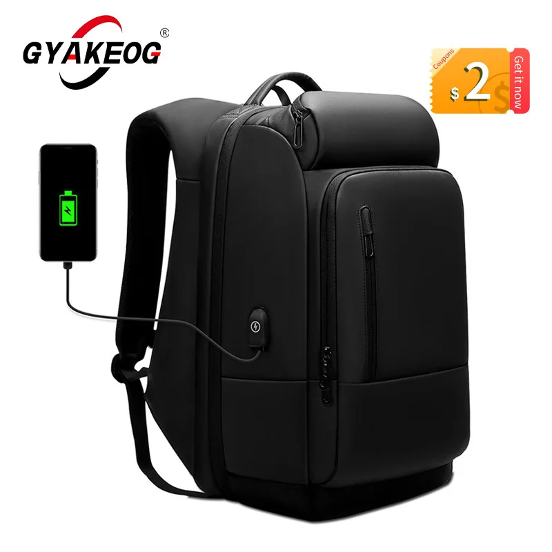 Top Trends: Men Business Black Backpacks Travel Work Rucksack Large Capacity 17‘’ Laptop Waterproof Fashion Backpack School USB Charging Bag Shoppable Styles