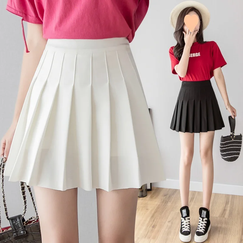 Top Trends: 2023 Women&#039;s Skirt Shorts High Waist A-line Student Plaid Pleated Skirts For Women Clothes Dance Mini Girls Skirts Kawaii Faldas Shoppable Styles