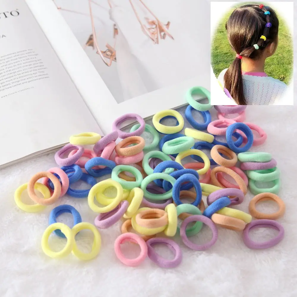 Top Trends: 3cm Mini Baby Hair Rubber Elastic Hair Bands Girls Tie Gum Rubber Hair Rubber Children Hair Accessories Headwear 50pcs / lot Shoppable Styles