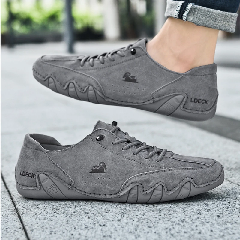 Top Trends: Leather Casual Shoes Sneakers For Men Comfortable Summer Walking Designer Loafers Moccasin 2023 New In Luxury Sports Shoes Man Shoppable Styles