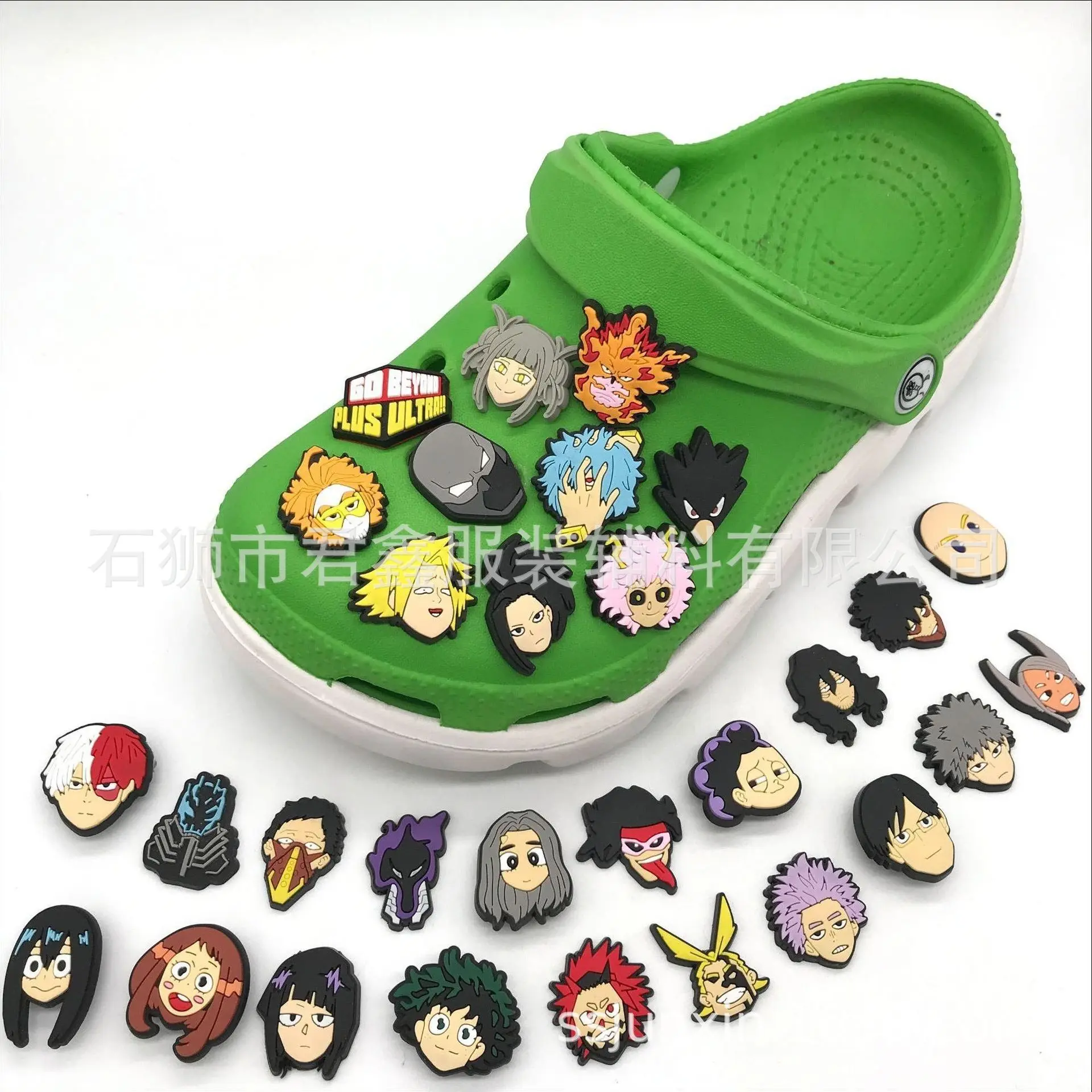 Top Trends: Single Sale 30 Styles My Hero Academia PVC Shoe Buckle Wholesale Sneakers Slippers Accessories Croc Charms Decorations Kids Gift Shoppable Styles