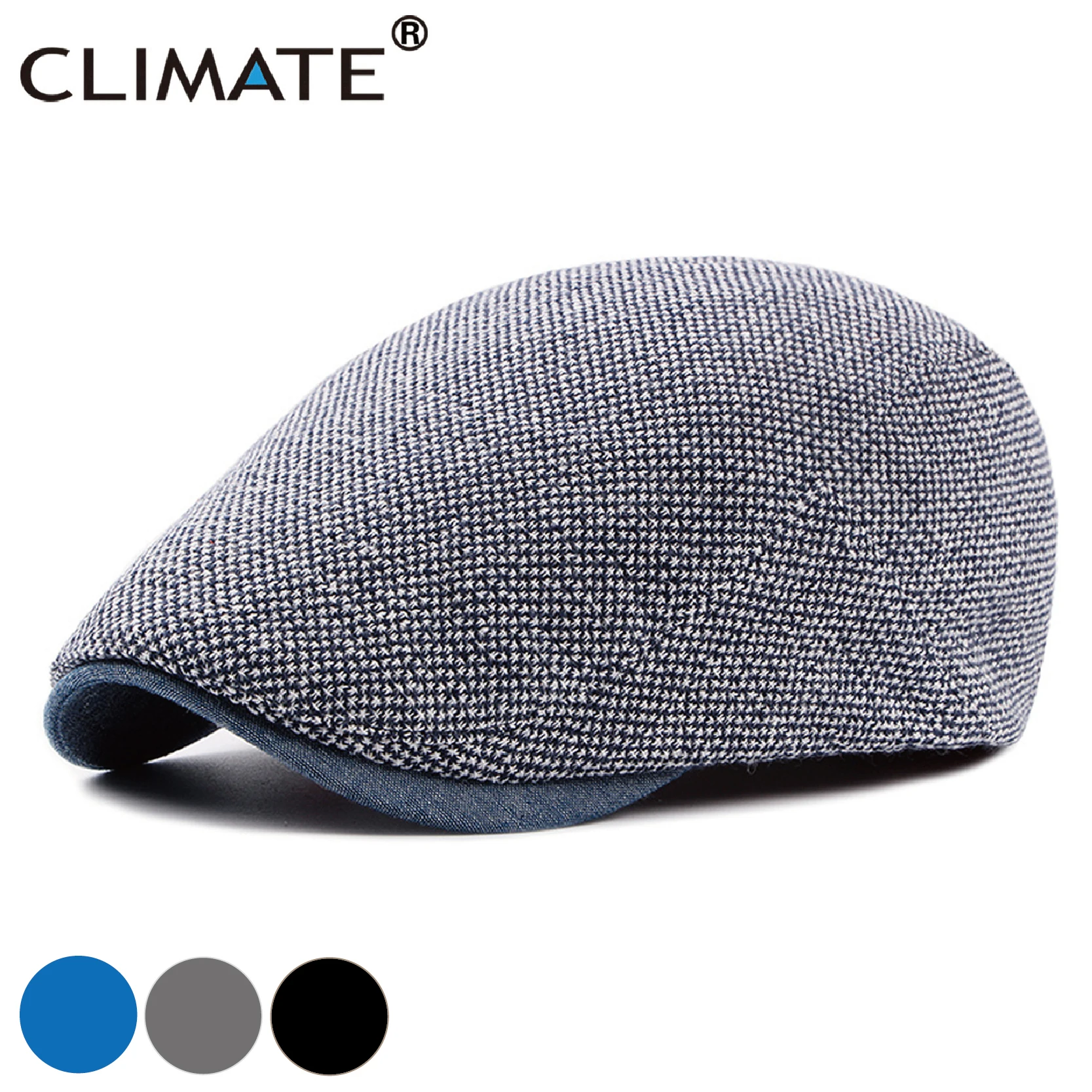 Top Trends: CLIMATE Men Berets Beret Hat Men Warm Hats Flat Cap Vintage Blank Beret For Men Casual Thick Retro Mature Men Flat Caps Beret Shoppable Styles