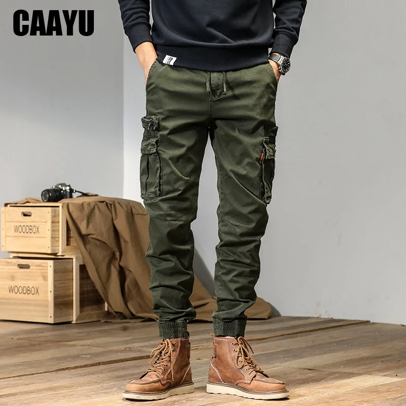 Top Trends: CAAYU Joggers Cargo Pants Mens Casual Hip Hop Y2k Multi-Pocket Male Trousers Sweatpants Streetwear Techwear Tactical Track Pants Shoppable Styles