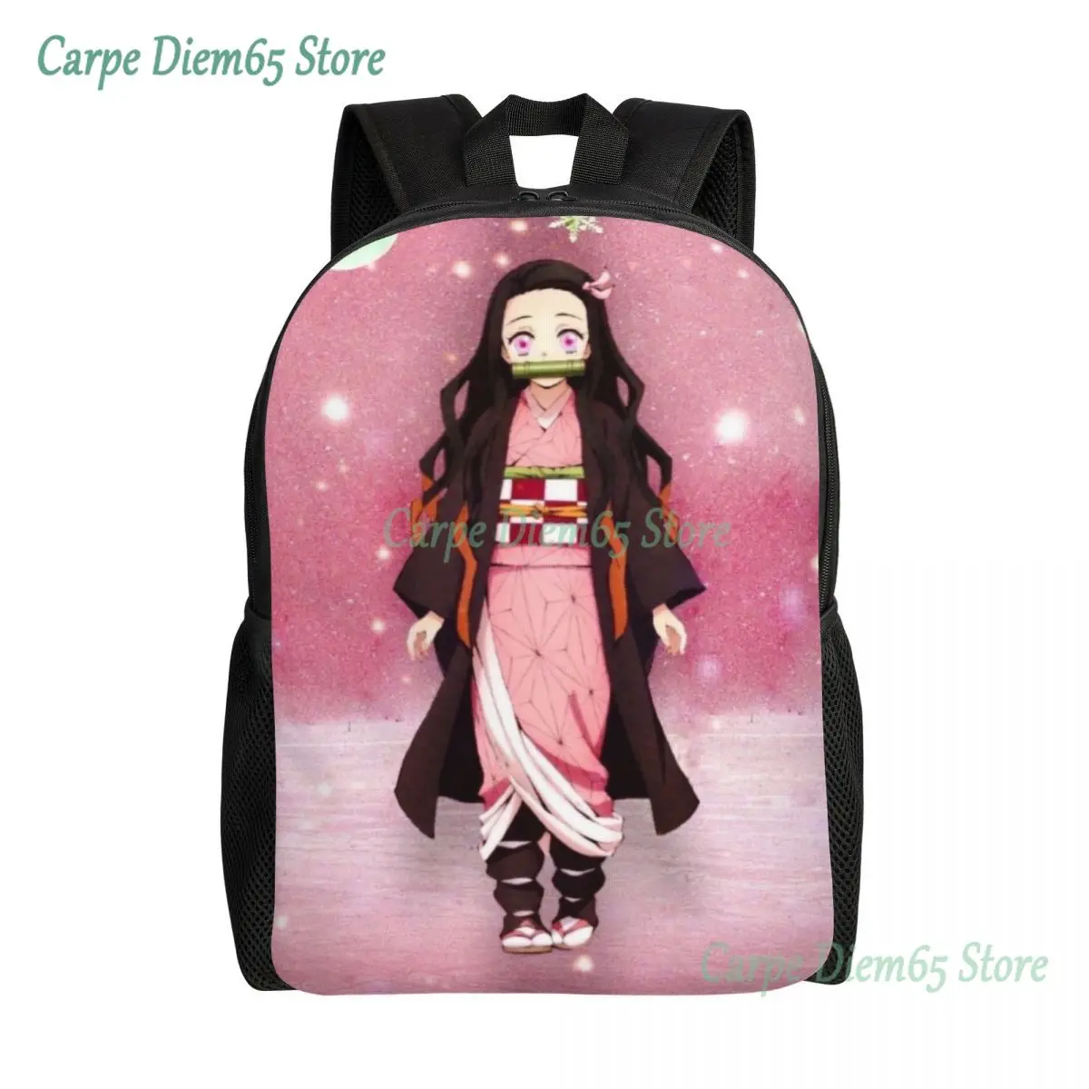 Top Trends: Nezuko Kamado Backpacks For Men Women Water Resistant College School Demon Slayer Kimetsu No Yaiba Bag Print Bookbag Shoppable Styles