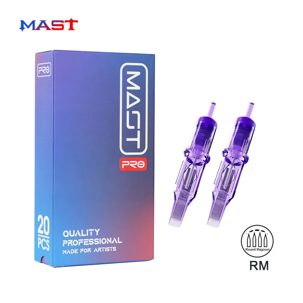 Top Trends: 20PCS RM MAST PRO Tattoo Cartridge Needles Round Magnum Sterilized Permanent Makeup Machine Tattoos Supplies Shoppable Styles