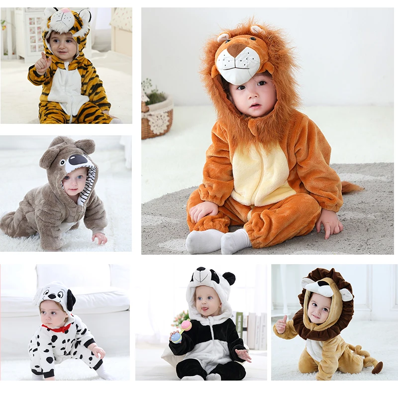 Top Trends: Lovely Lion Infant Baby Rompers Clothes Boys Girls Pokemon Snorlax Pajamas Onesie Animal Baby Romper Newborn Hoodie Jumpsuit Shoppable Styles