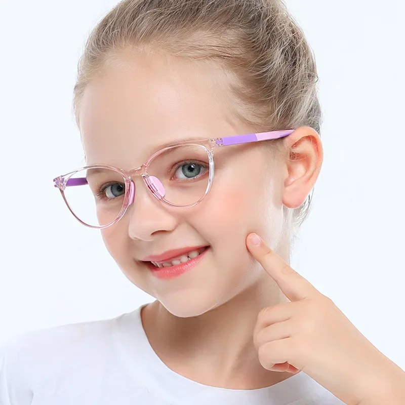 Top Trends: Blue Light Blocking Glasses For Kids Computer Glasses TR90 Frame Clear Lens Girl Boy Video Gaming Children Safety Eyewear Shoppable Styles