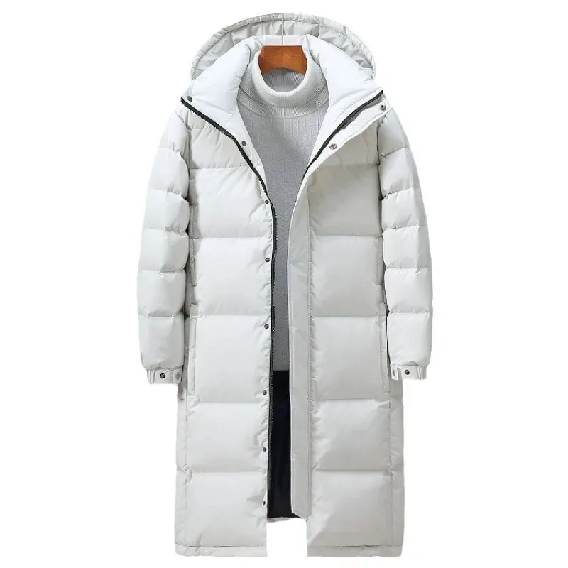 Top Trends: Men&#039;s Clothing Down Jacket Men Long Jackets Winter Warm Lightweight White Duck Down Coats Men StreetwearOvercoats Women Clothing Shoppable Styles