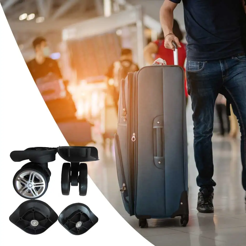 Top Trends: 2 Pieces Travel Bag Wheel Rotating Luggage Suitcase Roller Casters Travel 81a Trolley Case Repair Replace Universal Wheel Shoppable Styles