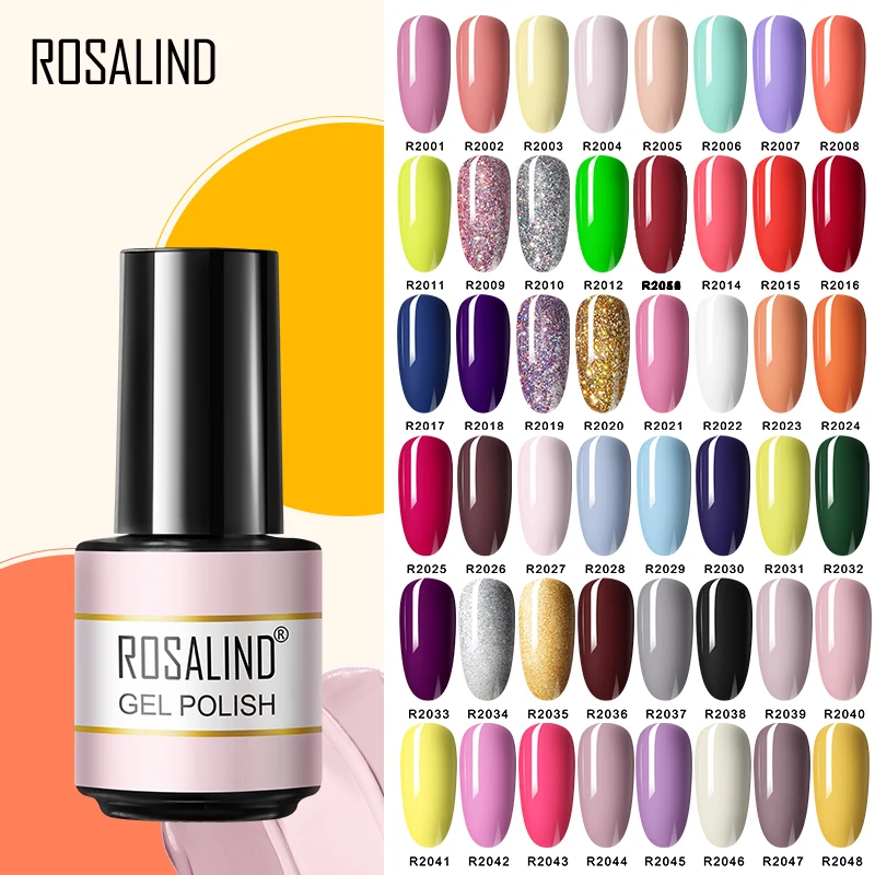 Top Trends: ROSALIND Gel Nail Polish 7ML Matte Base Top Coat For Soak Off Gel Polish UV LED Gel Semi Permanent Varnishes Design Nail Art Shoppable Styles