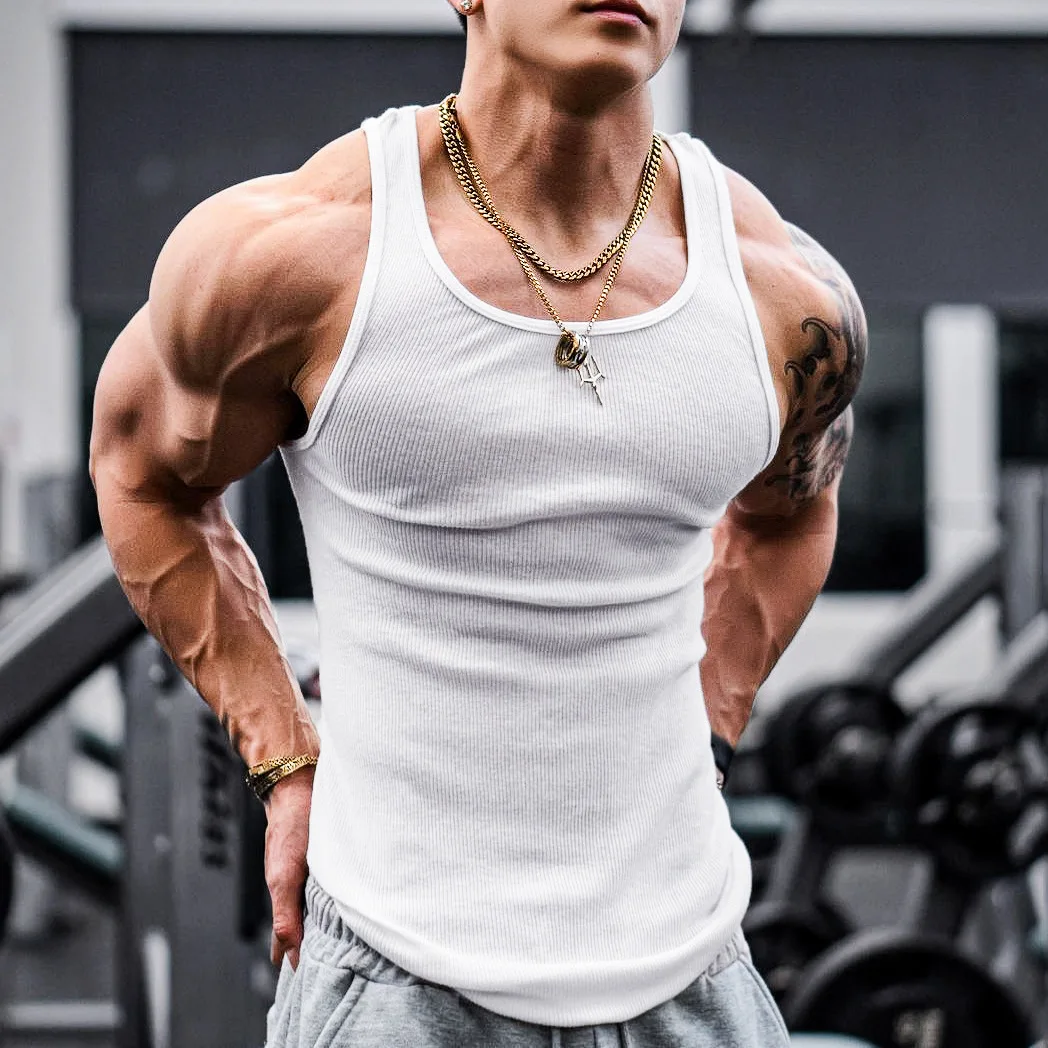 Top Trends: Men Tank Top Tee Singlet Gym Workout Fitness Sleeveless Shirt Muscle Bodybuilding Breathable Underwaist Shoppable Styles