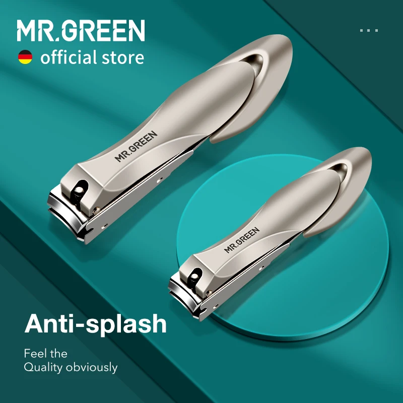 Top Trends: MR.GREEN Nail Clippers Stainless Steel Anti Splash Fingernail Cutter Manicure Tools Bionics Design Nail Trimmer Pedicure Scissor Shoppable Styles