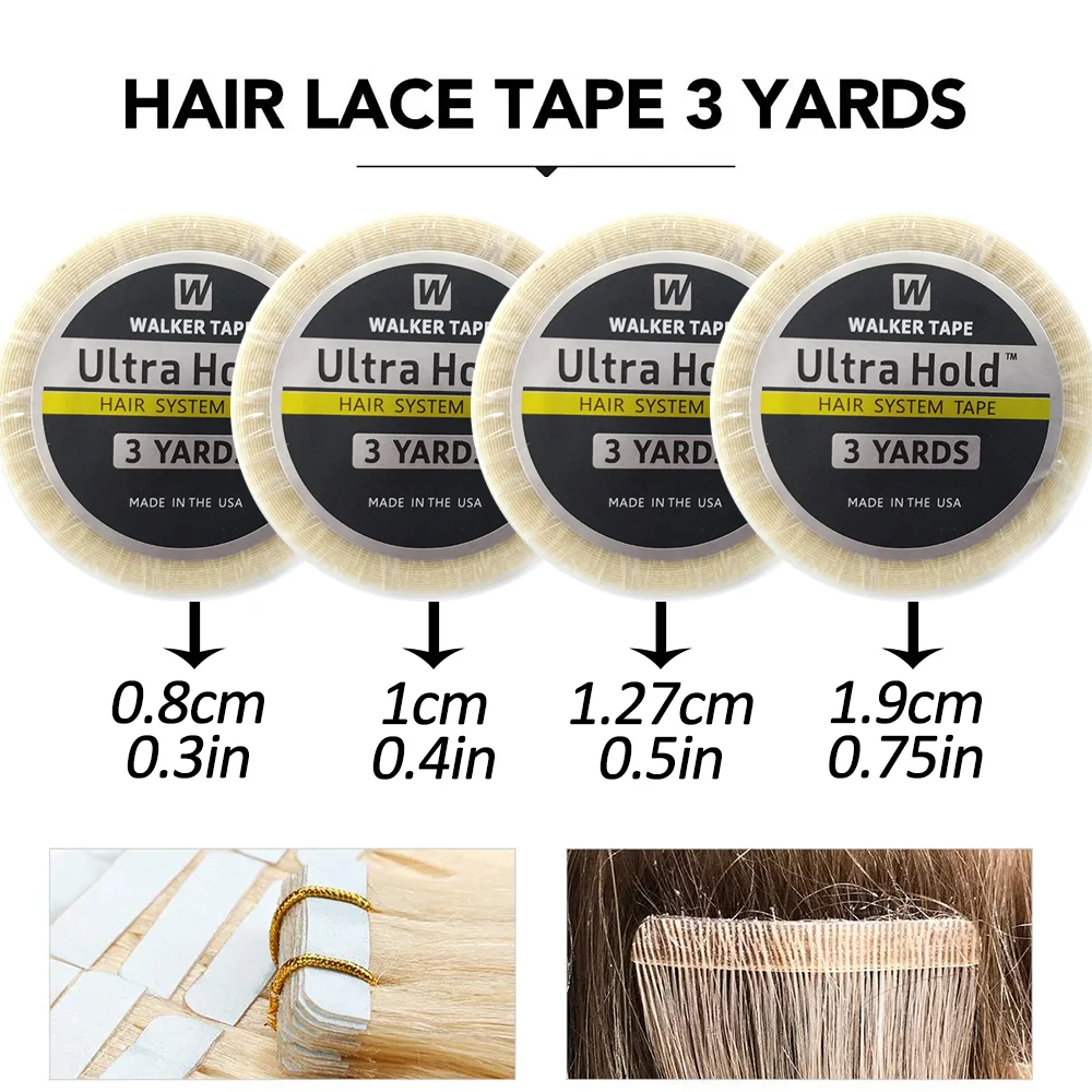 Top Trends: 3 Yards Ultra Hold Lace Tape For Wigs WaterProof Strong Adhesive Double Sided Lace Wigs Replacement Tape For Toupee White Shoppable Styles