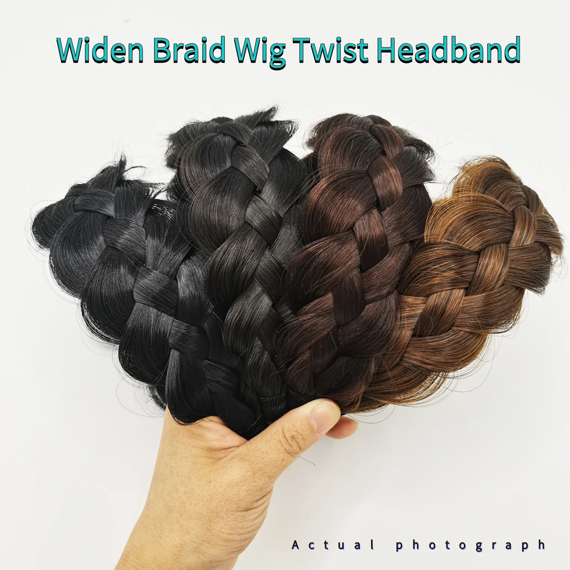 Top Trends: Widen Braid Wig Twist Headband Hairpiece Hairdband Handmade Hair Tie High Cranial Top Artifact Cover Hairline Hair Accessories Shoppable Styles