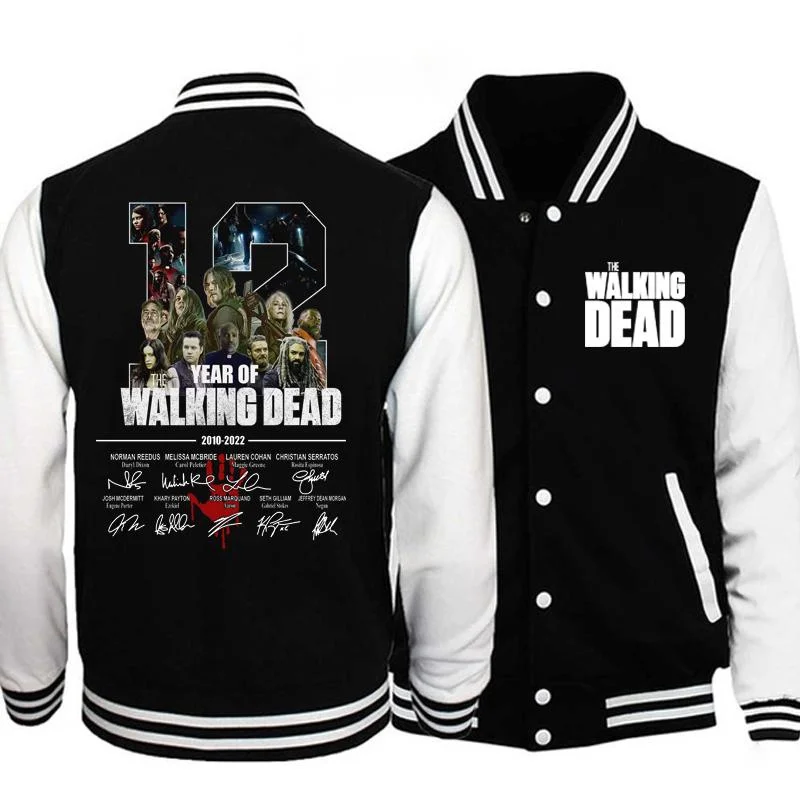 Top Trends: New Fashion The Walking Dead 12 Years 2010-2022 Thanks Memories Baseball Jacket Men's And Women's Classic Button Baseball Top Shoppable Styles