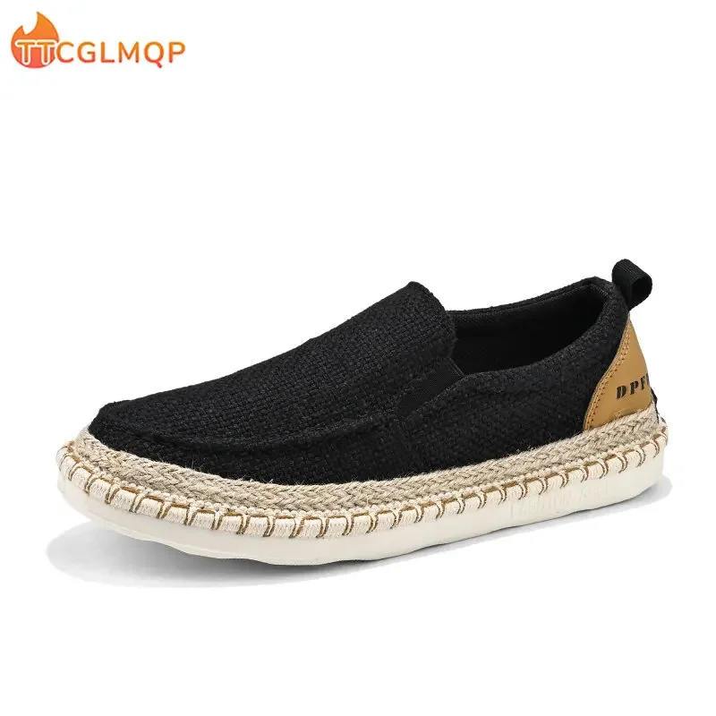 Top Trends: Men Espadrille Shoes Summer Men Canvas Shoes Breathable Men's Casual Shoes Slip On Sneaker Graffiti Espadrilles Footwear Flats Shoppable Styles - Image 4