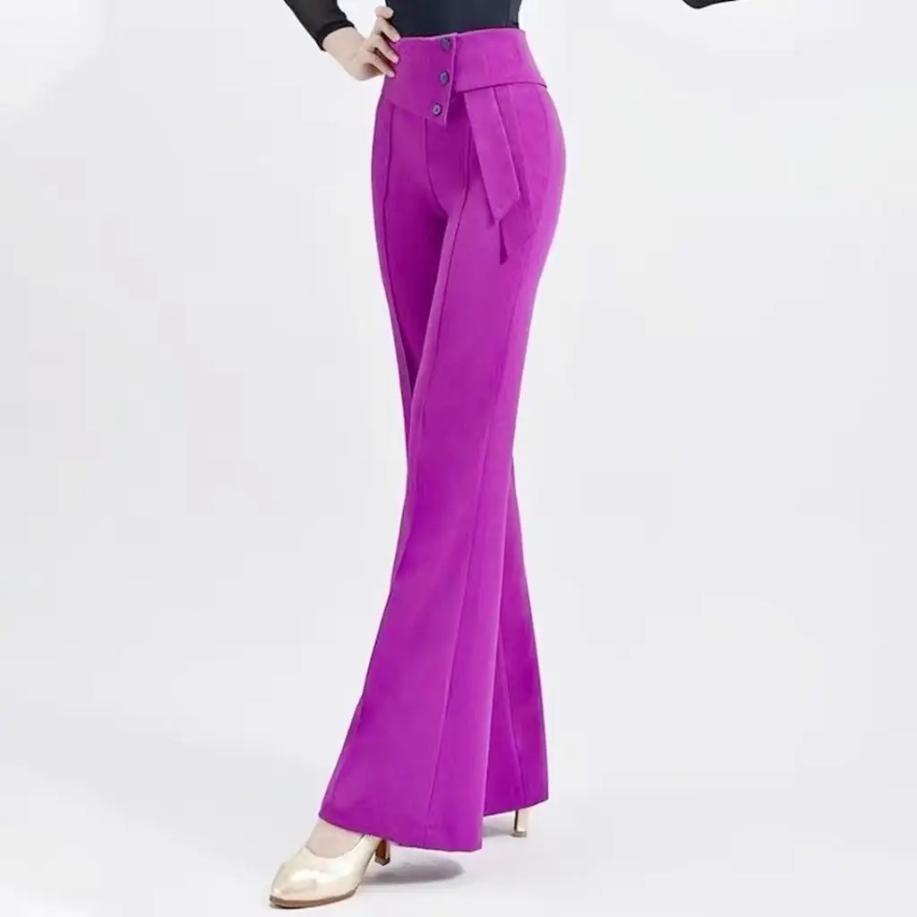 Top Trends: Autumn New Temperament Simple Fashion Versatile High Waist Wide Leg Pants Women Solid Button Dance Casual Straight Trousers 2023 Shoppable Styles