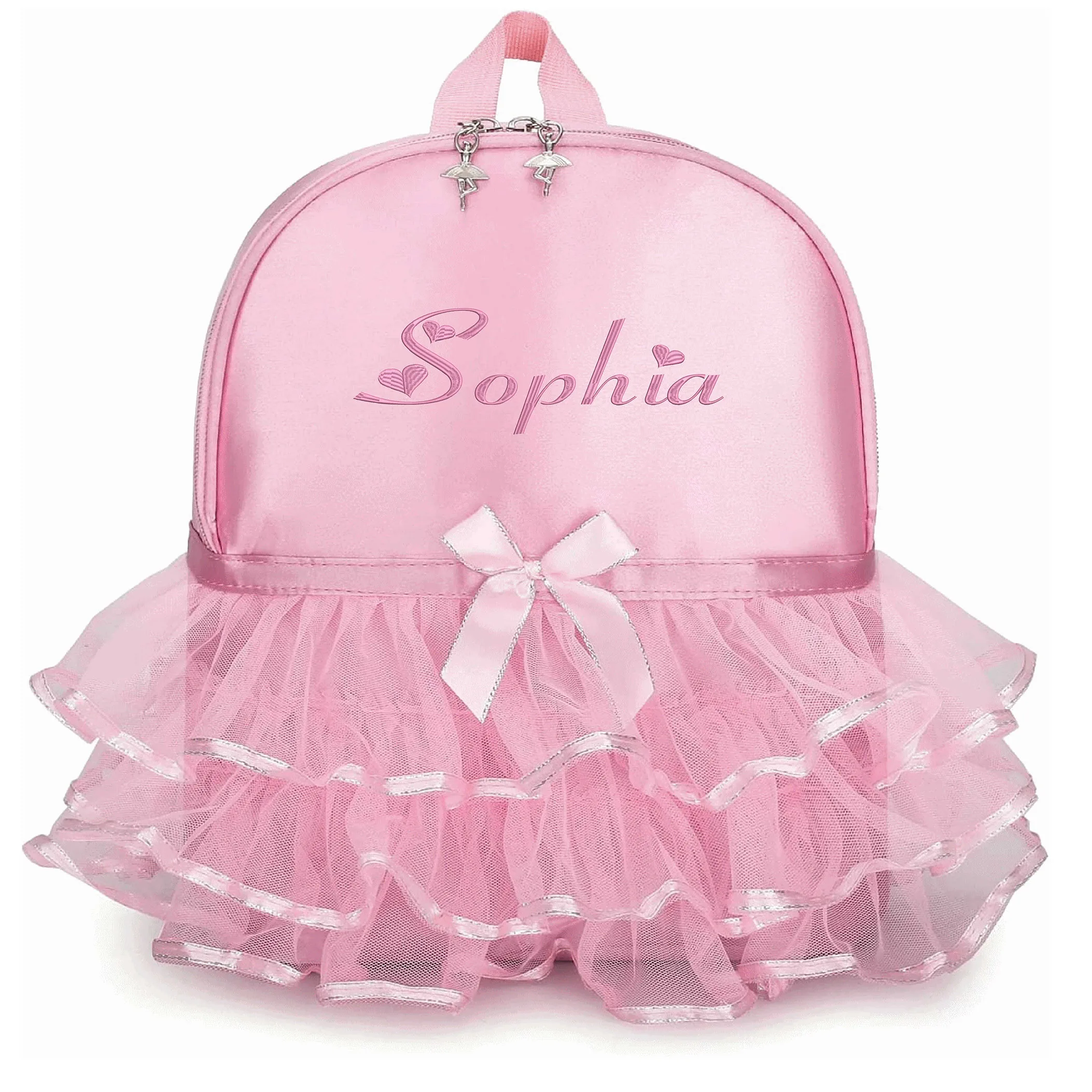 Top Trends: Personalized Embroidered Princess Ballerina Backpack Dance Bag For Toddler Girl Nylon Backpack Custom Name Backpack Gift For Kid Shoppable Styles