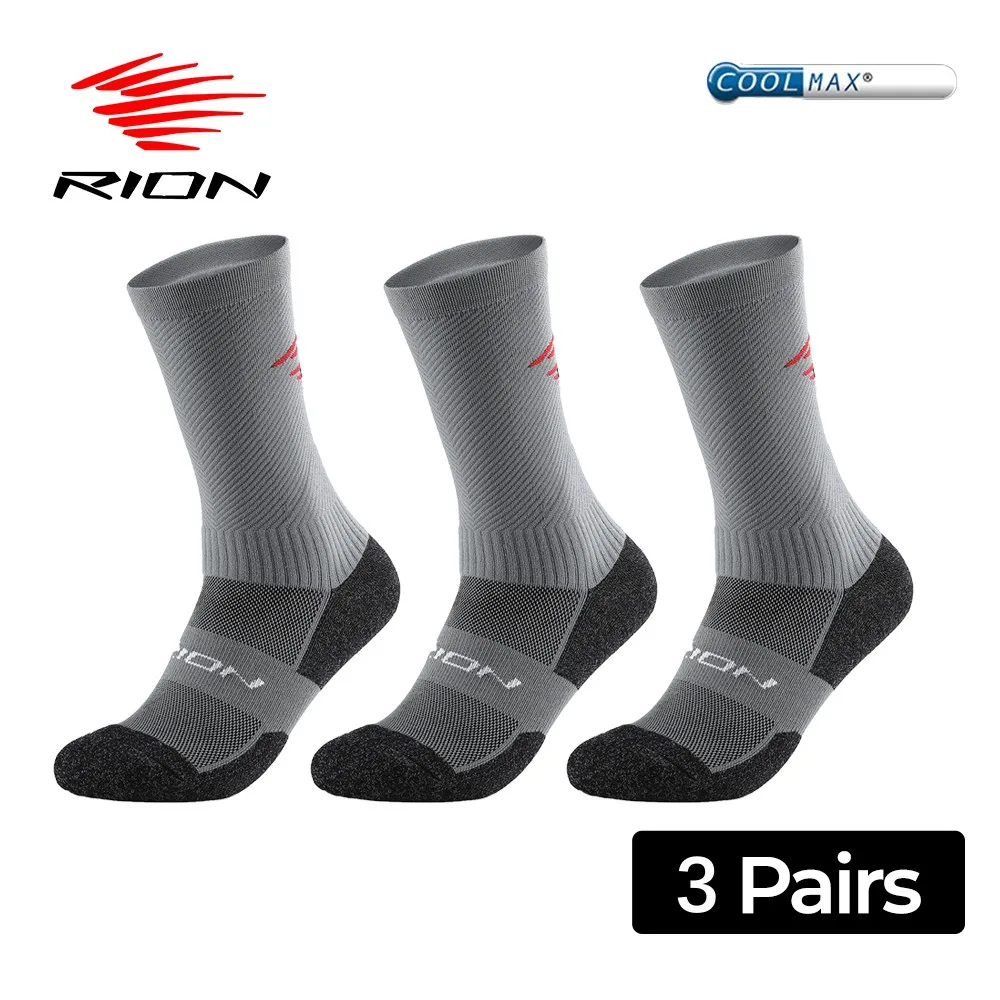 Top Trends: RION Cycling Socks Sports Man Hiking Running Basketball MTB Mid Calf Foot Wear Sets Mountain Bike Bicycle Gym Moisture Wicking Shoppable Styles