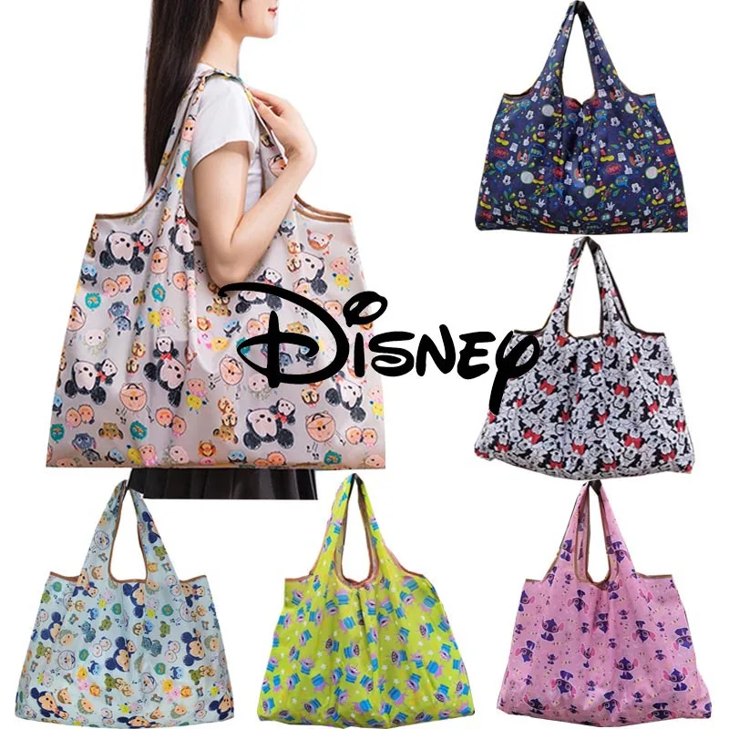 Top Trends: Disney Women's Tote Bags Mickey Mouse Donald Duck Cartoon Waterproof Shopping Bag Foldable Portable Storage Bags Girls Handbags Shoppable Styles