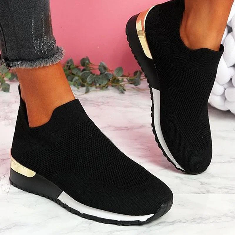 Top Trends: Woman Shoes 2022 Trendy Mesh Platform Sneakers Socks Shoes Tenis Breathable Socofy Casual Sports Shoes Women Flats Zapatos Mujer Shoppable Styles