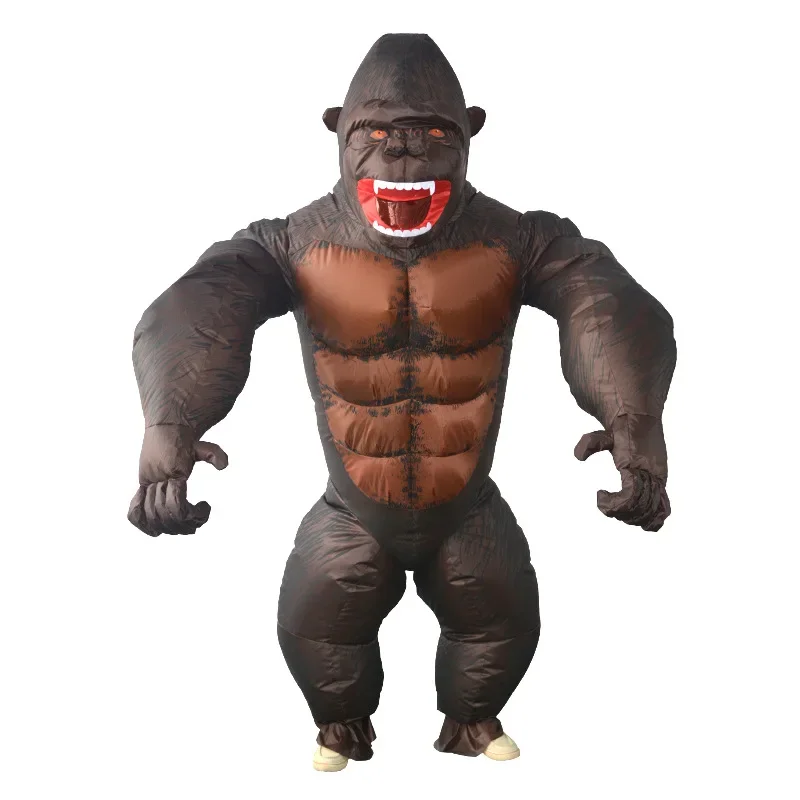 Top Trends: Inflatable King Kong Orangutan Costume Cosplay Costume Mascot Animal Monkey For Halloween Purim Carnival Fancy Dress Adult Kid Shoppable Styles