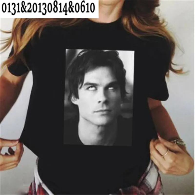 Top Trends: The Vampire Diaries T Shirt Women Kawaii Femme Girl Movie Ulzzang Casual T-shirt Funny Unisex Summer Tops Tees Female Clothing Shoppable Styles