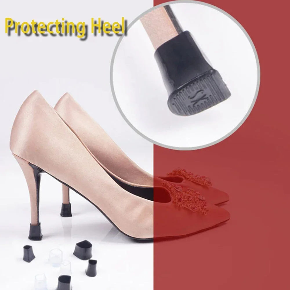 Top Trends: 2 / 4 / 10 / 20Pcs Silicone Heel Protectors Stoppers Stiletto Dancing Covers Antislip High Heeler Bridal Wedding Shoes Accessories Shoppable Styles - Image 5