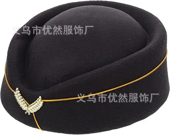 Top Trends: Stewardess Hat Lady Cap Beret Hat Front Desk Ceremonial Hat Snare Drum B British Stage Performance Hat Shoppable Styles - Image 4