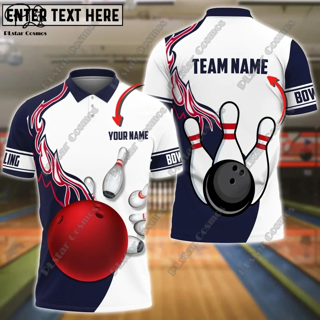 Top Trends: Bowling Flame Smoke Custom Name 3D POLO Shirt Summer T-Shirt Unisex Gift Indoor Sports Collection 5 Shoppable Styles