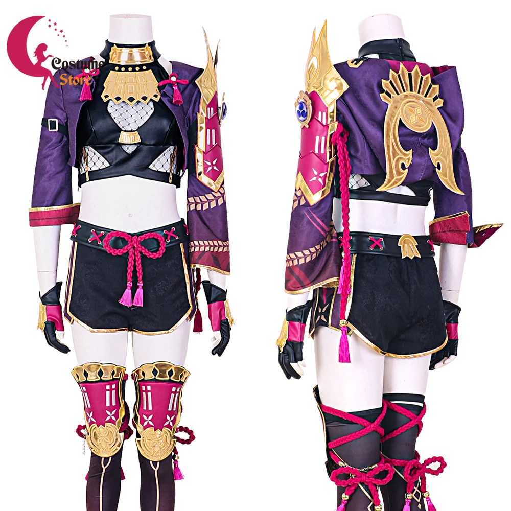 Top Trends: Game Kuki Shinobu Cosplay Genshin Impact Costume Kuki Shinobu Mask Wigs Costume Custom Made Halloween Party Women Cosplay Shoppable Styles